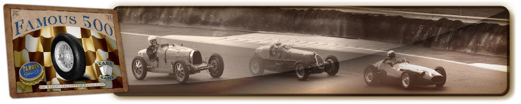 Best vintage two player car racing card game, Famous 500 by Famous Games Co.