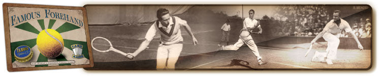 Best vintage two player tennis card game, Famous Forehand by Famous Games Co.